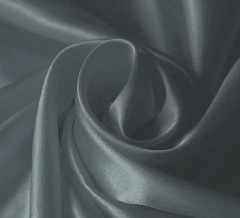 Steel Grey satin fabric